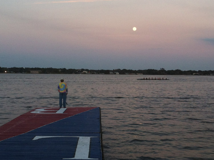 Rowing By Moon Light